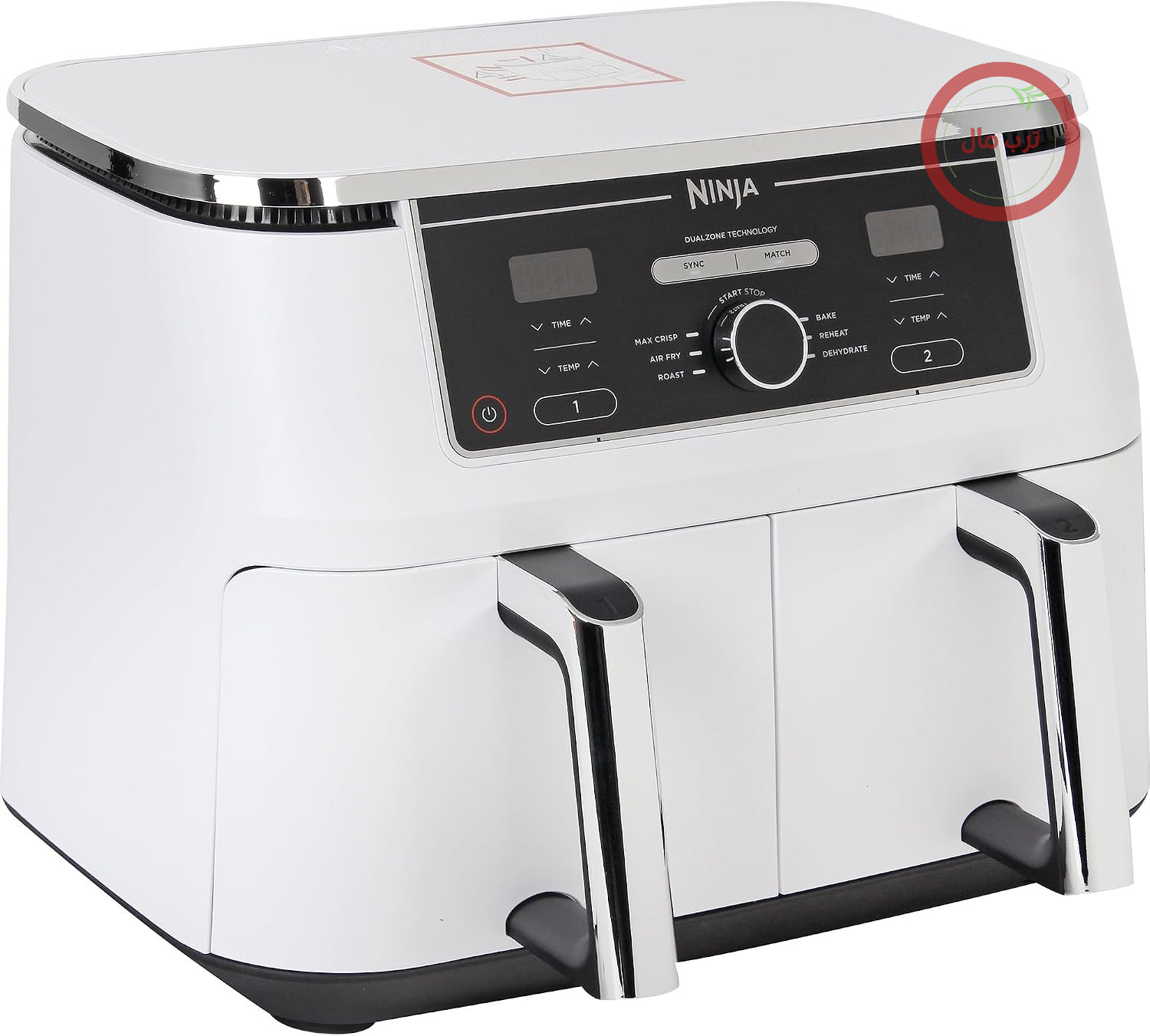 سرخ کن بدون روغن دو منطقه ای نینجا AF400EUWH MAX Foodi، سفید