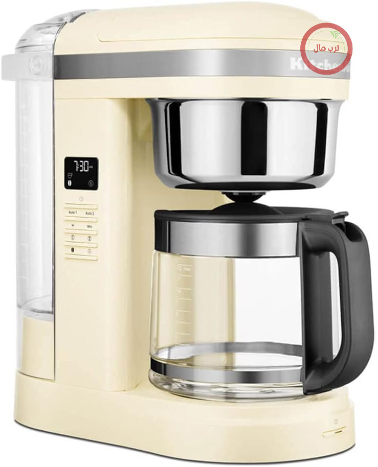 قهوه‌ساز چکه‌ای کیچن اید با خروجی آب مارپیچی 5KCM1209 (کرم)