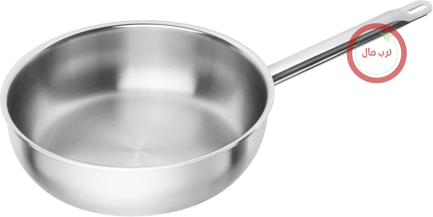 ماهیتابه دسته بلند ZWILLING Pro با دسته، 28 سانتی‌متر، سازگار با القایی، استیل ضد زنگ 18/10، نقره‌ای