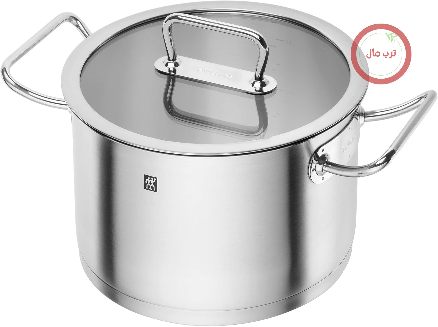 قابلمه عمیق Zwilling، 24 سانتی‌متر، گرد، استیل ضد زنگ 18/10