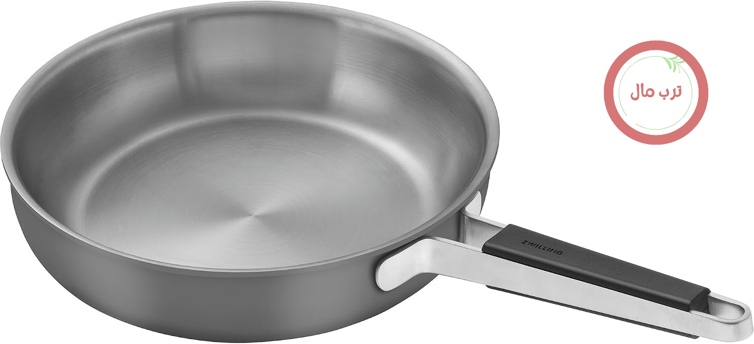 ماهیتابه استیل ضد زنگ خالص ZWILLING، 27.9 سانتی‌متر، خاکستری