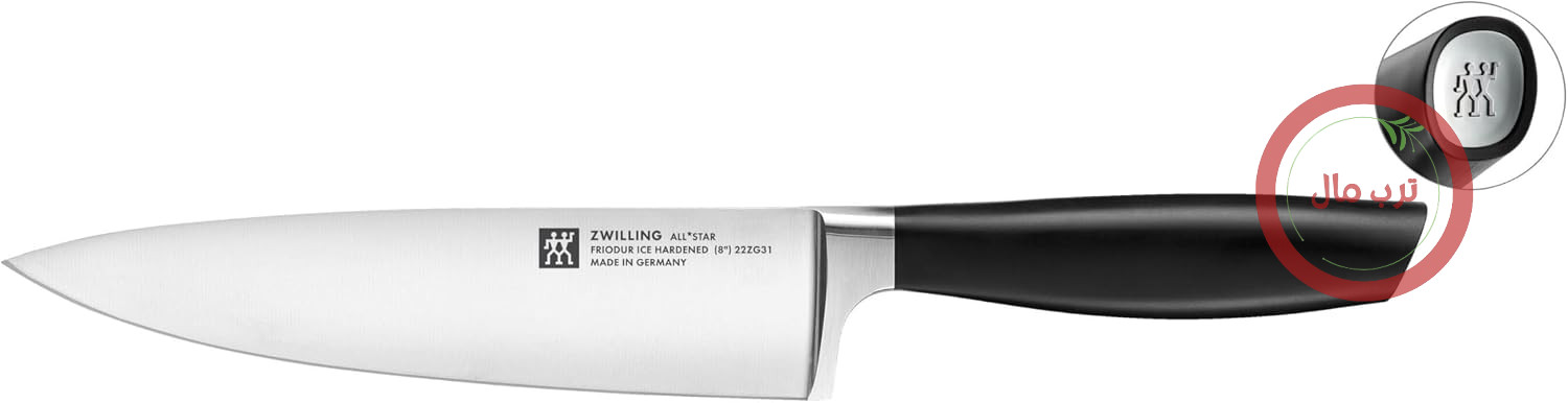 چاقوی سرآشپز Zwilling All*Star، چاقوی آشپزخانه، 20 سانتی‌متر، نقره‌ای