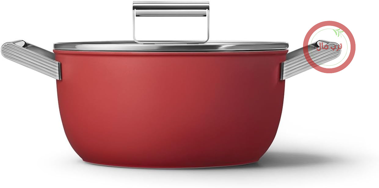 قابلمه نچسب اسمگ ایتالیا Smeg CKFC2411RDM قرمز ۲۴ سانتی