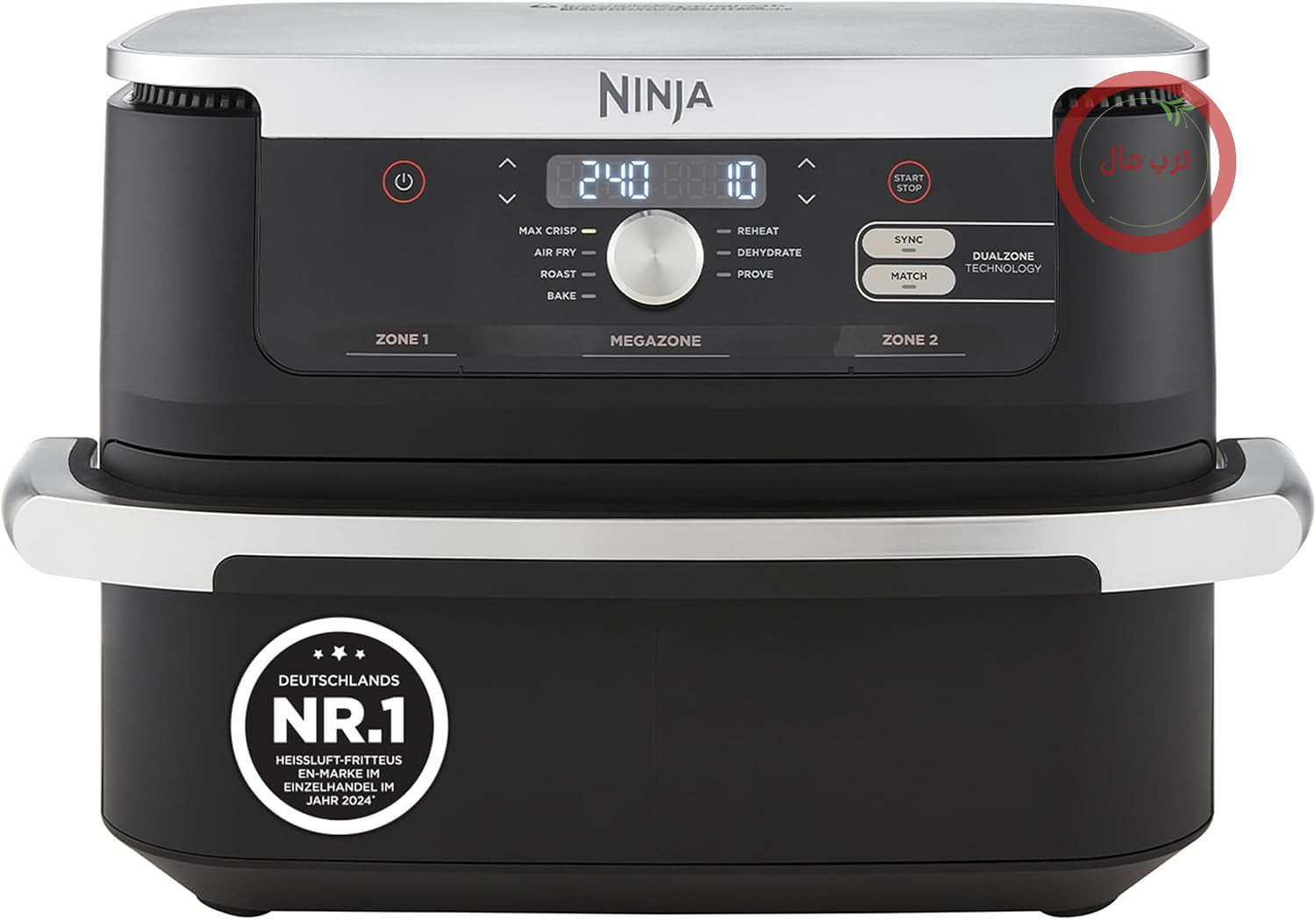 سرخ کن بدون روغن دو منطقه ای Ninja Foodi FlexDrawer، مشکی AF500EU