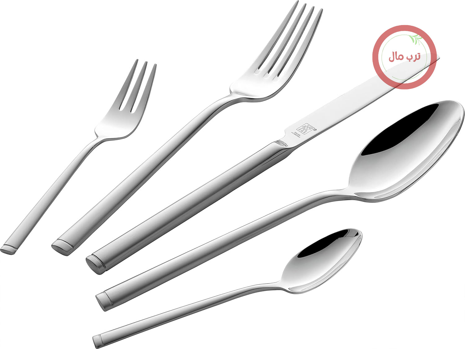 سرویس قاشق و چنگال زولینگ ZWILLING Senses، برای ۱۲ نفر، ۶۸ پارچه، با ظروف سرو، استیل ضد زنگ، براق، نقره‌ای