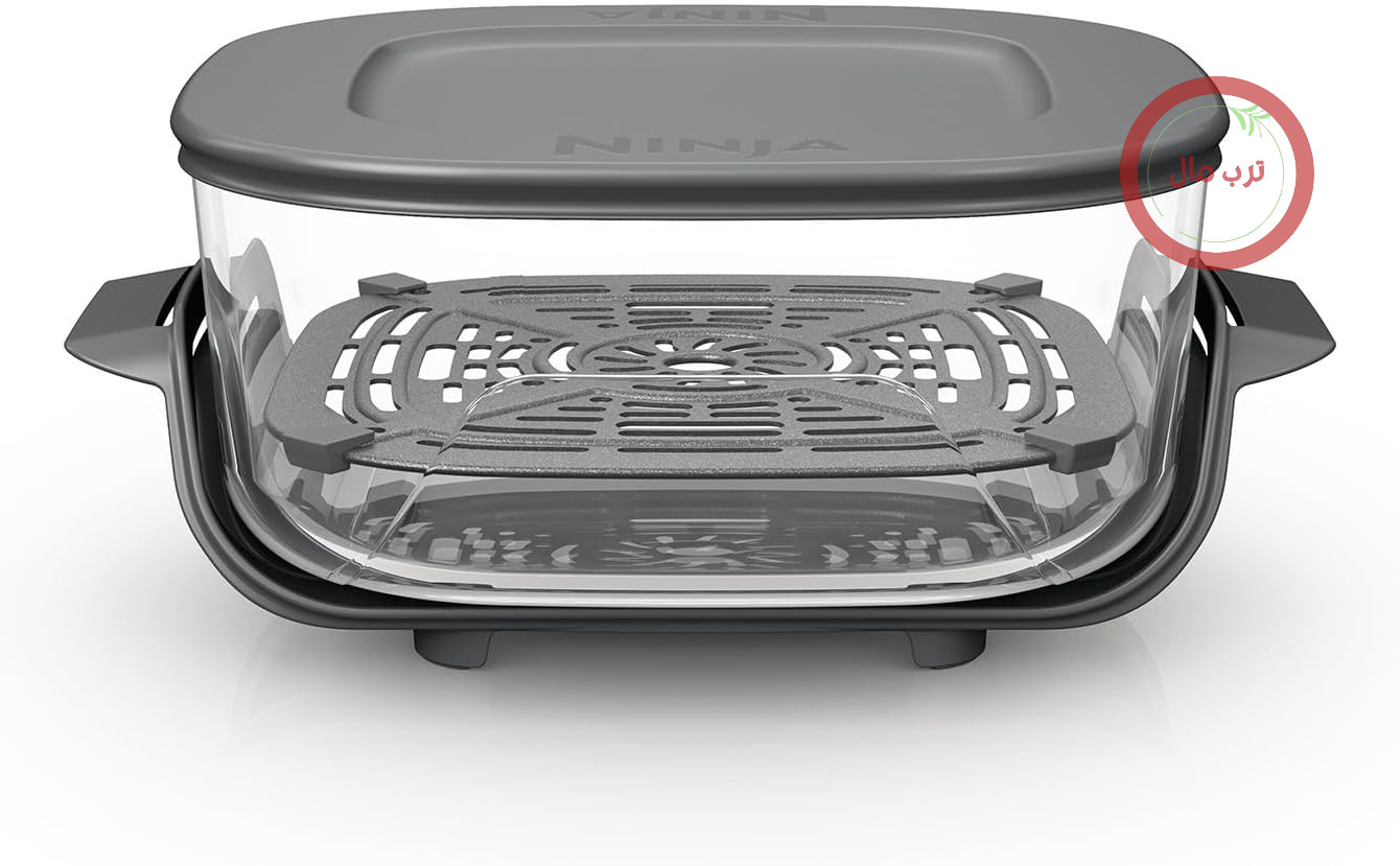 ظرف شیشه‌ای نینجا کریسپی ۳.۸ لیتری TempWare با درب، XSKLIDPLTEUUK