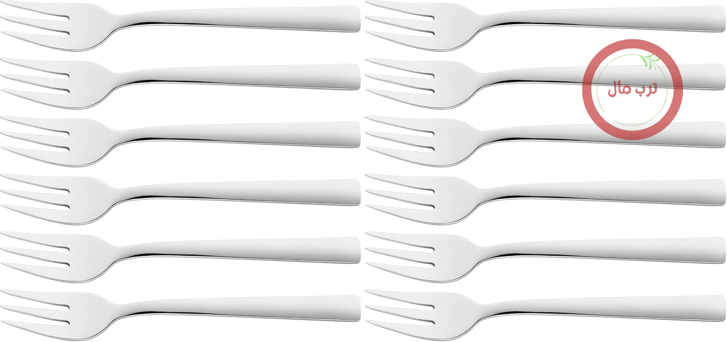 سرویس چنگال کیک‌ خوری زولینگ ZWILLING، 6 تکه، 6 چنگال کیک‌پزی، استیل ضد زنگ، نقره‌ای براق (بسته 2 عددی)