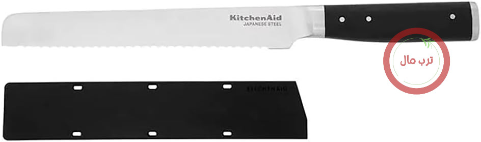 چاقوی نان لذیذ KitchenAid با لبه دندانه دار، فولاد تیز ژاپنی 420J2، 20 سانتی متر / 8 اینچ