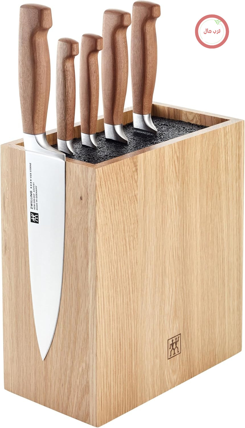 مجموعه چاقو چوبی زولینگ ZWILLING **** FOUR STAR، 6 تکه | بلوط | قهوه‌ای