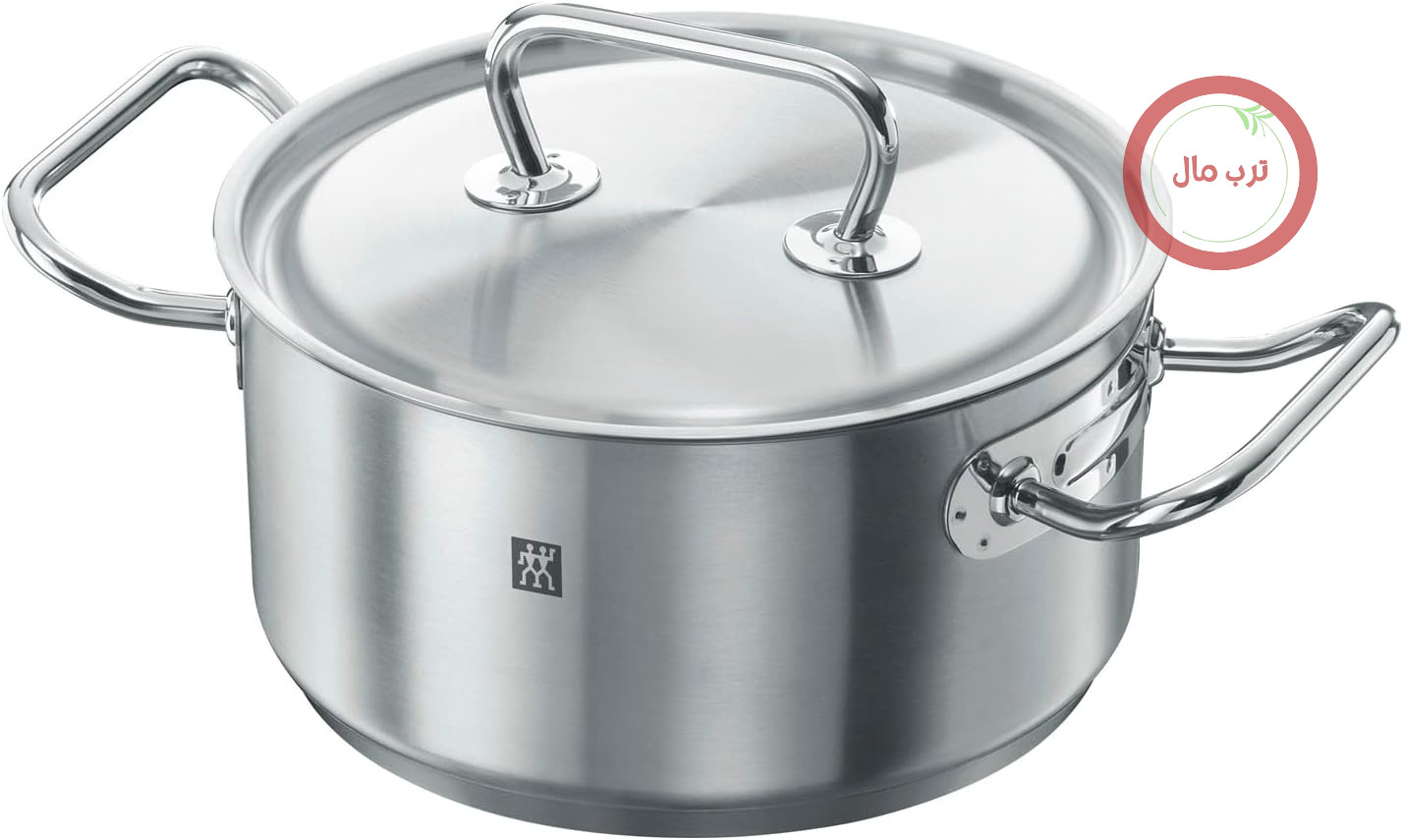 قابلمه کباب‌پزی کلاسیک ZWILLING TWIN با درب، 20 سانتی‌متر، 3.00 لیتر، مناسب برای اجاق گازهای القایی، بدون پوشش، استیل ضد زنگ، نقره‌ای