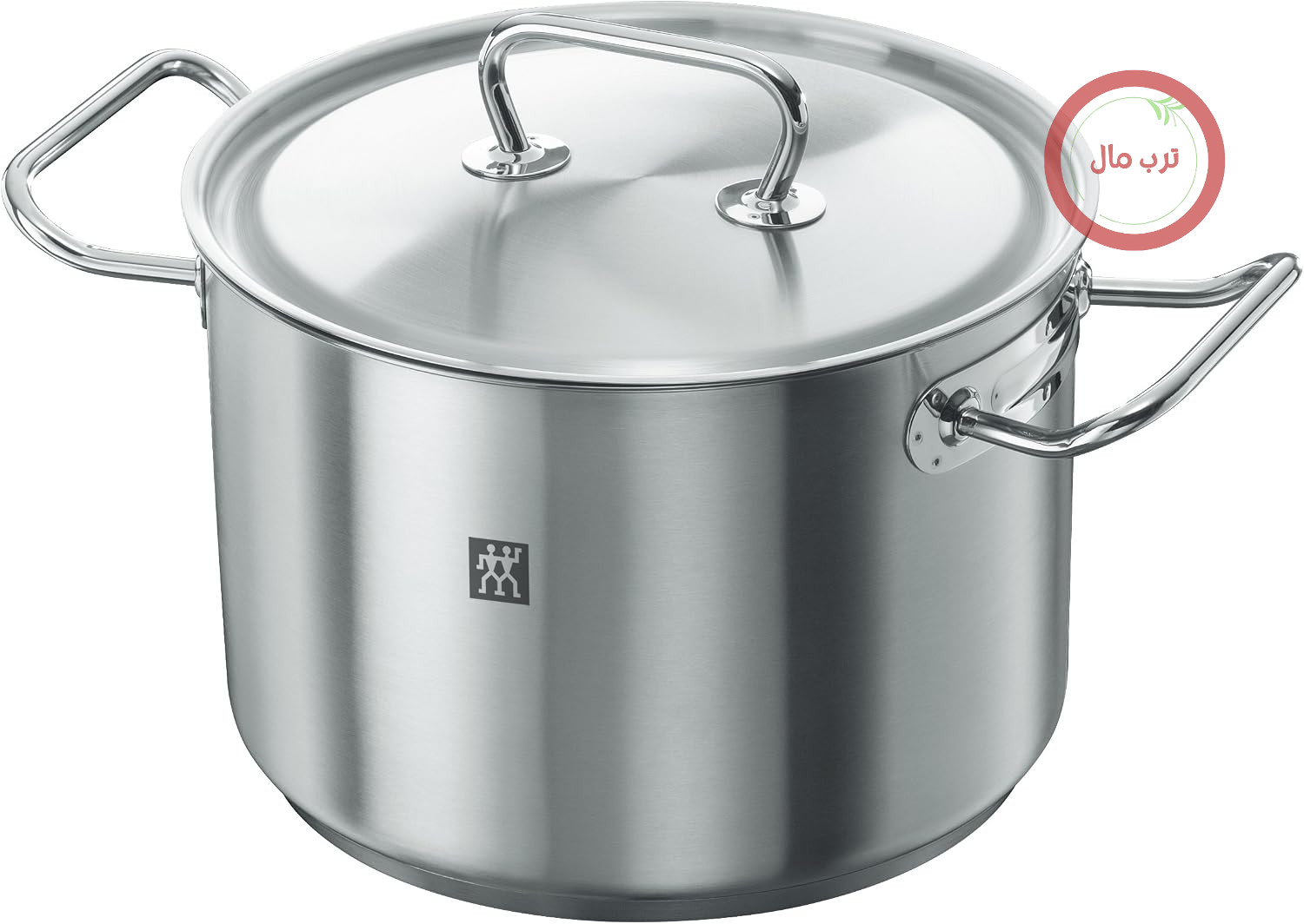 قابلمه کلاسیک ZWILLING TWIN با درب، 24 سانتی‌متر، 6.00 لیتر، مناسب برای اجاق گازهای القایی، بدون پوشش، استیل ضد زنگ، نقره‌ای