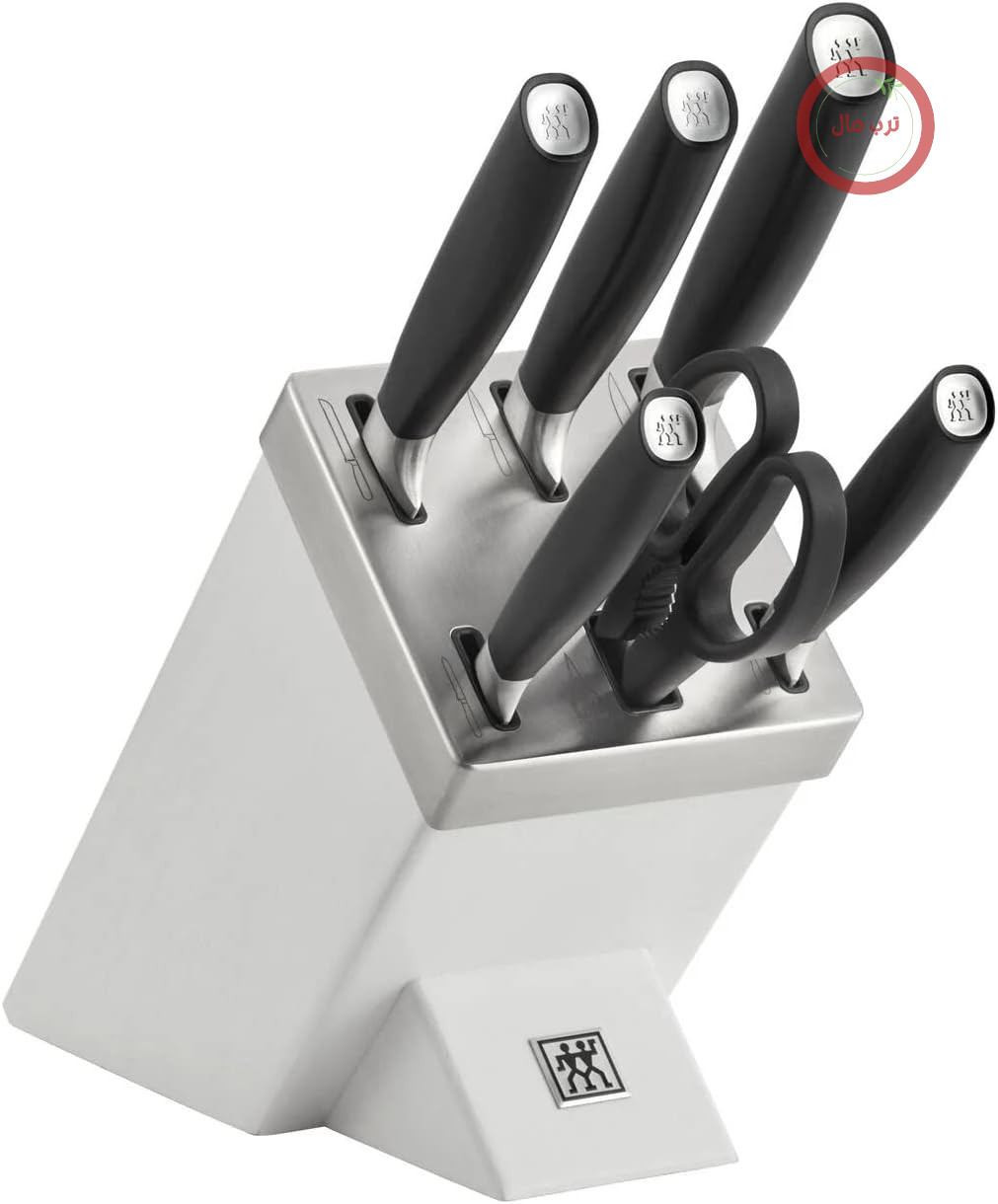 ست چاقو زولینگ Zwilling All*Star با فناوری KiS، 7 تکه، چاقوی سرآشپز، چاقوی آشپزخانه، سفید، (1022776)