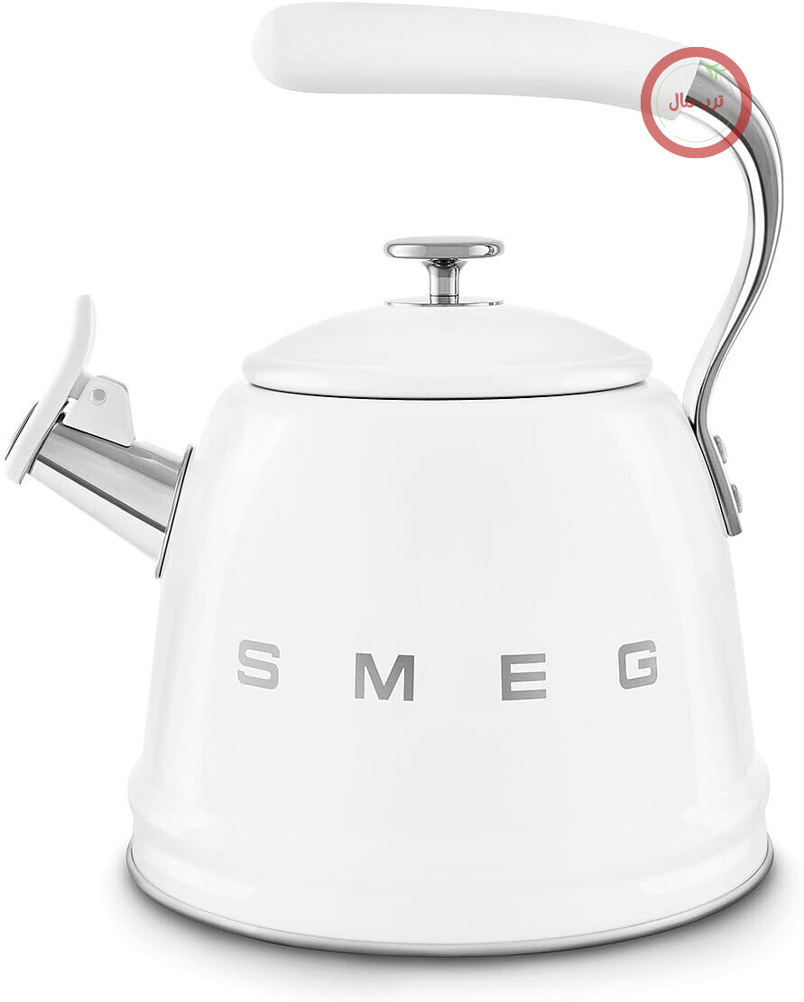 کتری استیل اسمگ ایتالیا Smeg مدل WKF01WH، ظرفیت ۲.۳ لیتر سفید