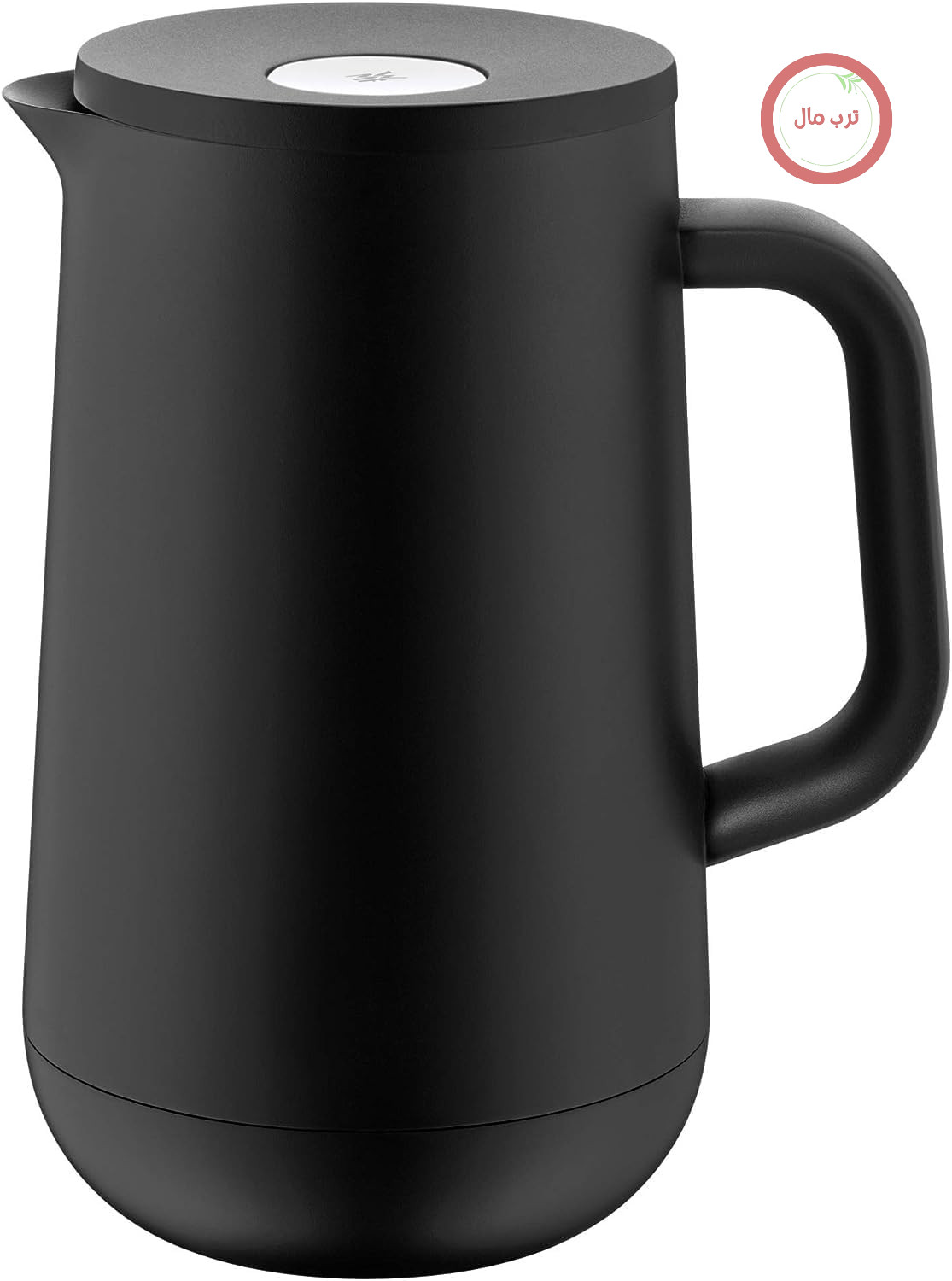 فلاسک WMF Impulse Thermos، مشکی، 1 لیتر، فلاسک عایق برای چای یا قهوه، بسته شدن دکمه ای، نوشیدنی ها را به مدت 24 ساعت سرد یا گرم نگه می دارد