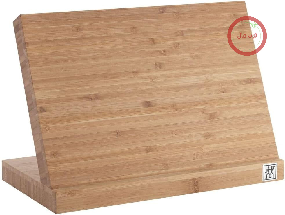بلوک چاقوی مغناطیسی زولینگ ZWILLING ساخته شده از چوب بامبو، 17 × 30 × 21 سانتی متر، برای حداکثر 5 چاقو، قهوه ای