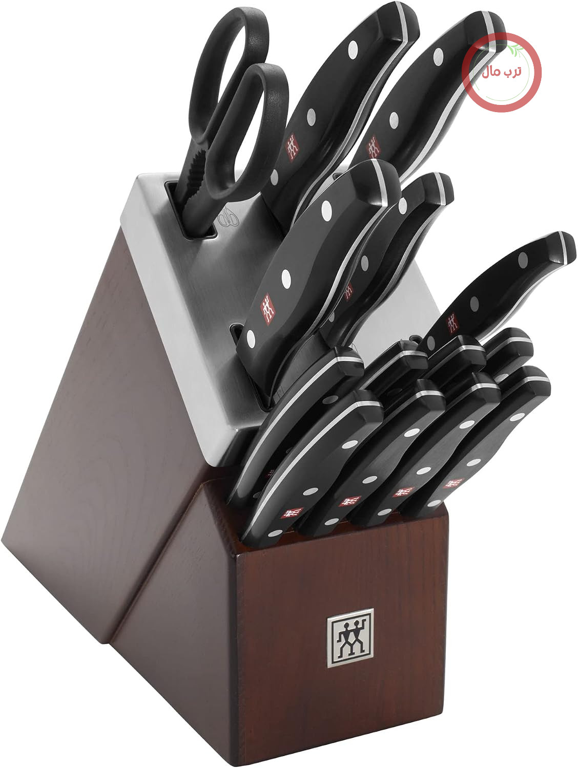 ست بلوک چاقوی زولینگ ZWILLING TWIN Signature، خود تیز شونده، قهوه ای، 15 تکه