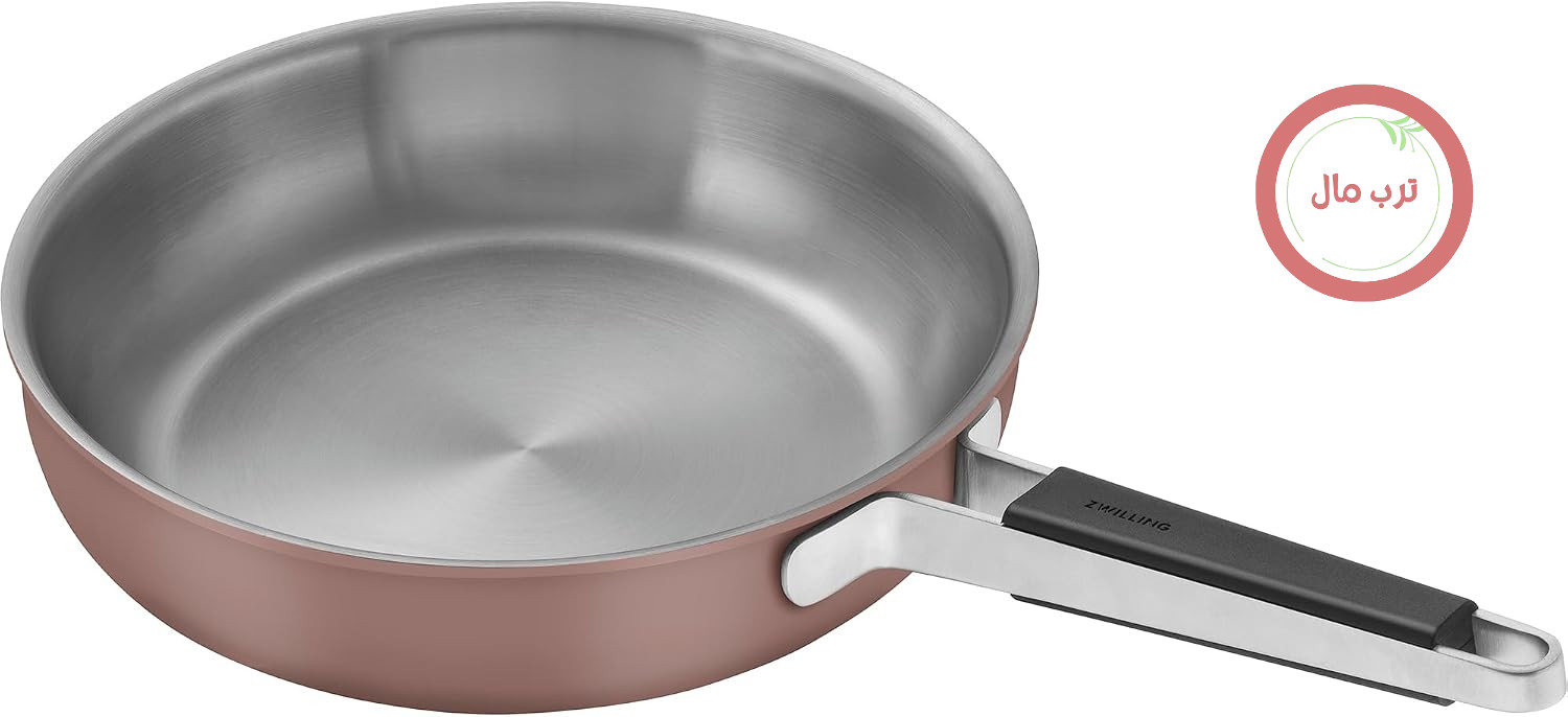 ماهیتابه استیل ضد زنگ خالص ZWILLING، 27.9 سانتی‌متر، صورتی