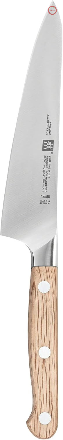 چاقوی Zwilling Pro Santoku، 14 سانتی‌متر، استیل ضد زنگ مخصوص، روکش لبه تیغ، پلاستیک 3 پرچ