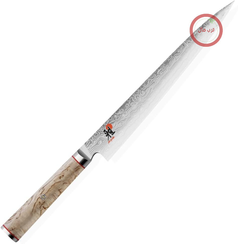چاقو Miyabi 234378-241-0 چاقوی ساشیمی سوجیهیکی، استیل، 24 سانتی‌متر، نقره‌ای / توس، 44.8 x 8.5 x 3.5 سانتی‌متر