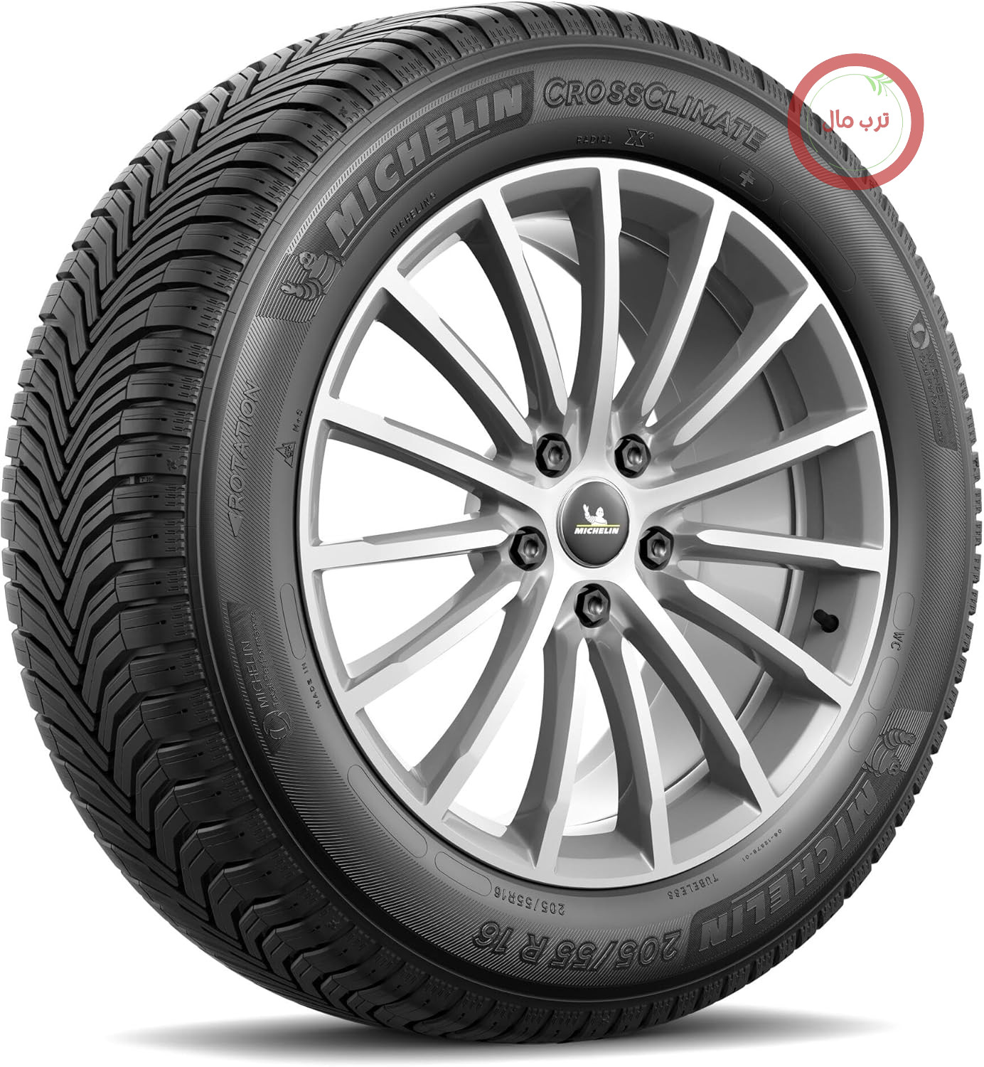 لاستیک‌ خودرو میشلن فرانسه تمام فصول Michelin CrossClimate+ 185/55 R15 86H XL, 814956, 0