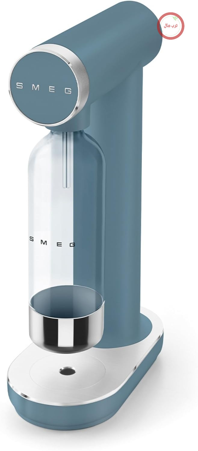 آب گازدارساز اسمگ ایتالیا Smeg مدل SKC01SBM، ظرفیت ۸۰۰ میلی‌لیتر، آبی طوفانی مات