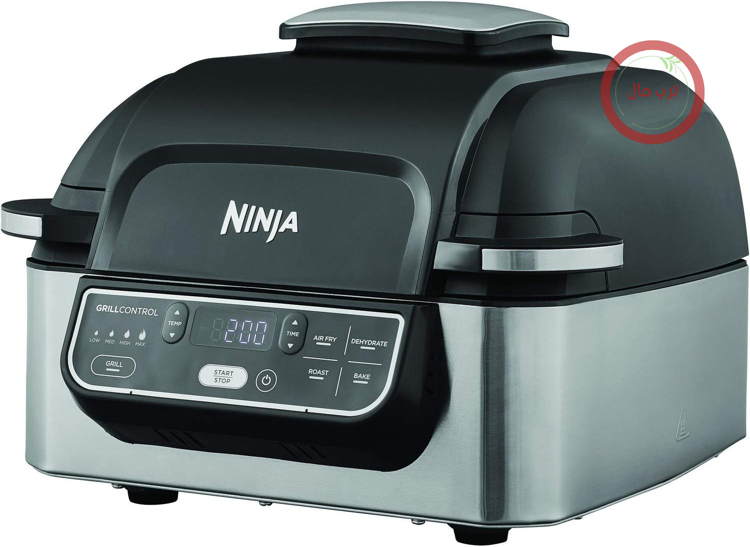گریل و سرخ کن بدون روغن Ninja Foodi Health AG301UK، استیل برس خورده، مشکی، 5.7 لیتر