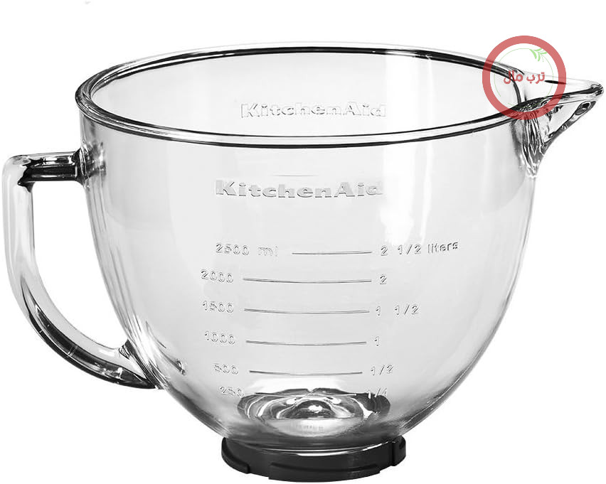 کاسه شیشه‌ای KitchenAid، ۴.۸ لیتر، شفاف