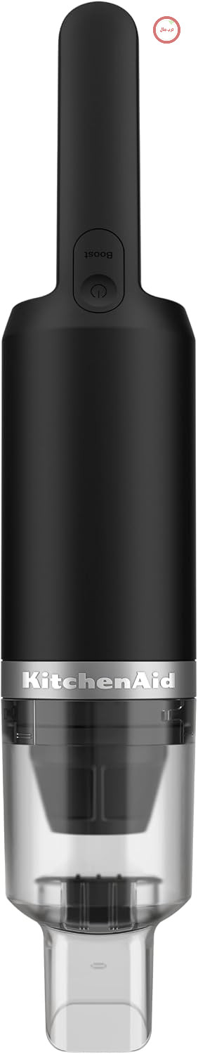 جاروبرقی دستی بی‌سیم KitchenAid Go - شامل نازل و لوازم جانبی ۲ در ۱ - سبک - ۲۰ دقیقه کارکرد با هر بار شارژ - باتری شامل نمی‌شود - مشکی