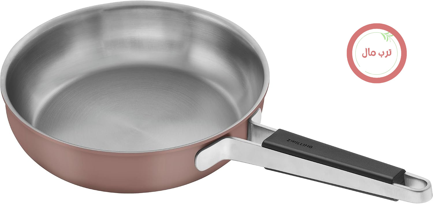 ماهیتابه استیل ضد زنگ خالص ZWILLING، 24.1 سانتی‌متر، صورتی