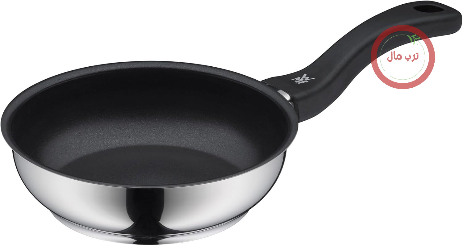 ماهیتابه WMF Devil 18 سانتی‌متر، ماهیتابه تخم‌مرغ، سازگار با القایی، روکش استیل ضد زنگ Cromargan، روکش نچسب، دسته پلاستیکی