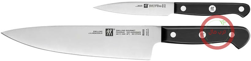 مجموعه چاقوی لذیذ ZWILLING بدون دسته، 2 تکه، استیل ضد زنگ، ساخت آلمان، مشکی