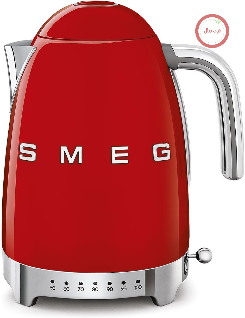 کتری دما متغیر اسمگ ایتالیا Smeg مدل KLF04RDEU قرمز، ۱.۷ لیتر