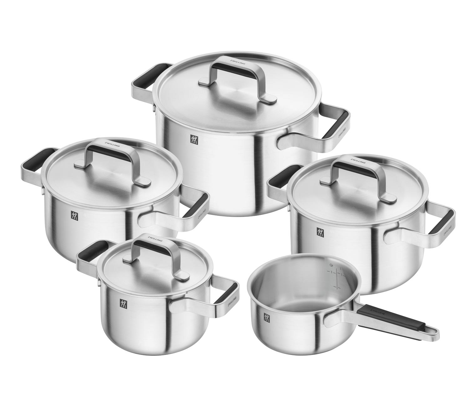 سرویس قابلمه 5 پارچه زولینگ آلمان zwilling Pure/ رنگ استیل