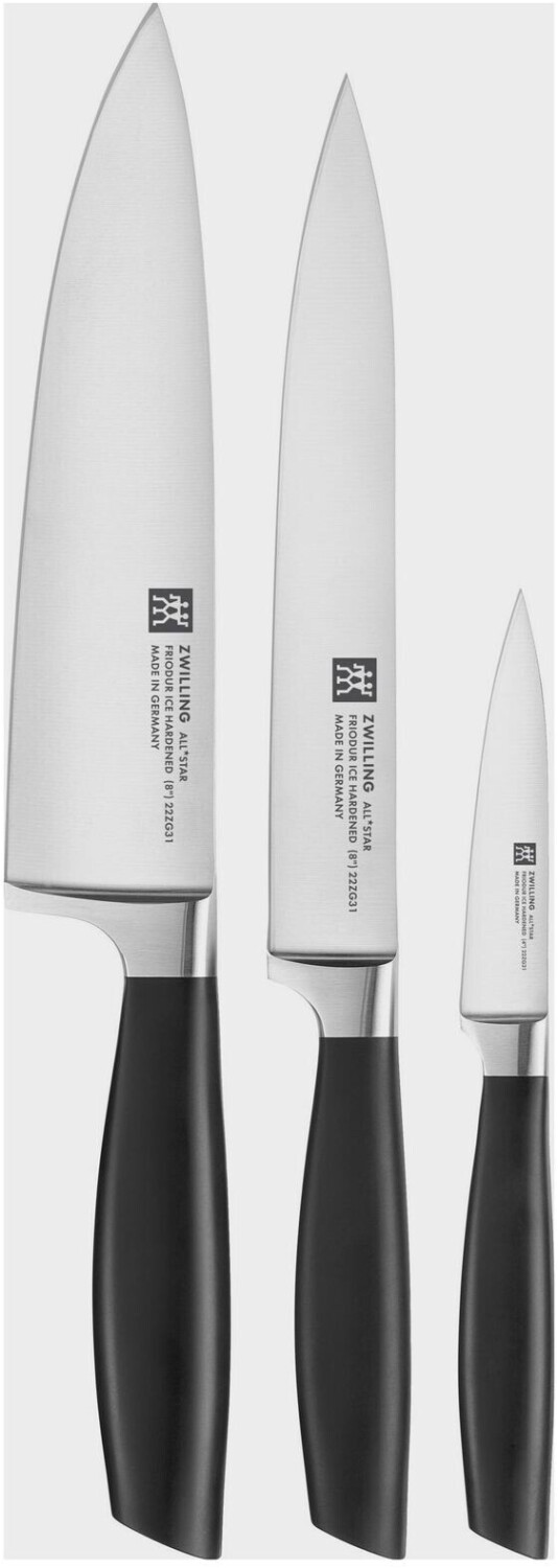 ست چاقوی آشپزخانه 3 پارچه zwilling Demeyere All Star | طراحی ارگونومیک با تیغه‌های فولادی ضد زنگ