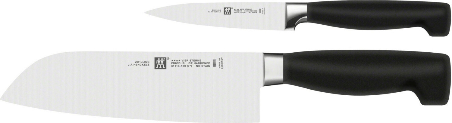 ست چاقو آشپزخانه 2 پارچه زولینگ آلمان zwilling Vier Sterne | مدل 35052-000 با تیغه‌های فولادی FRIODUR® و طراحی ارگونومیک