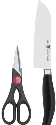 ست چاقو و قیچی آشپزخانه 2 پارچه زولینگ آلمان zwilling Five Star | مدل 30113-000 با تیغه‌های فولادی FRIODUR® و طراحی مدرن