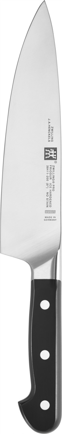 چاقو تکی سرآشپز 20 سانتی‌متری زولینگ آلمان zwilling pro | طراحی ارگونومیک و تیغه فولادی ضد زنگ