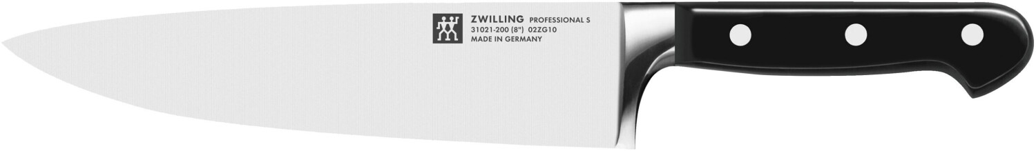 چاقو تکی سرآشپز 20 سانت زولینگ آلمان zwilling professional s | تیغه فولادی ضد زنگ و طراحی ارگونومیک