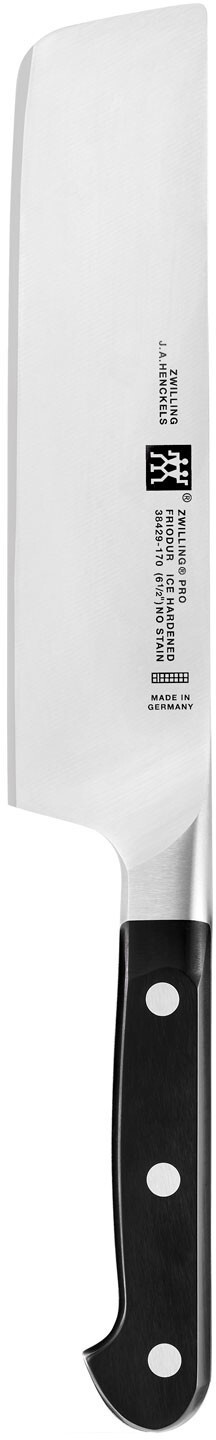 چاقو تکی ناکیری 17 سانت زولینگ ژاپن zwilling pro | تیغه فولادی سخت‌کاری شده | ایده‌آل برای خرد کردن سبزیجات