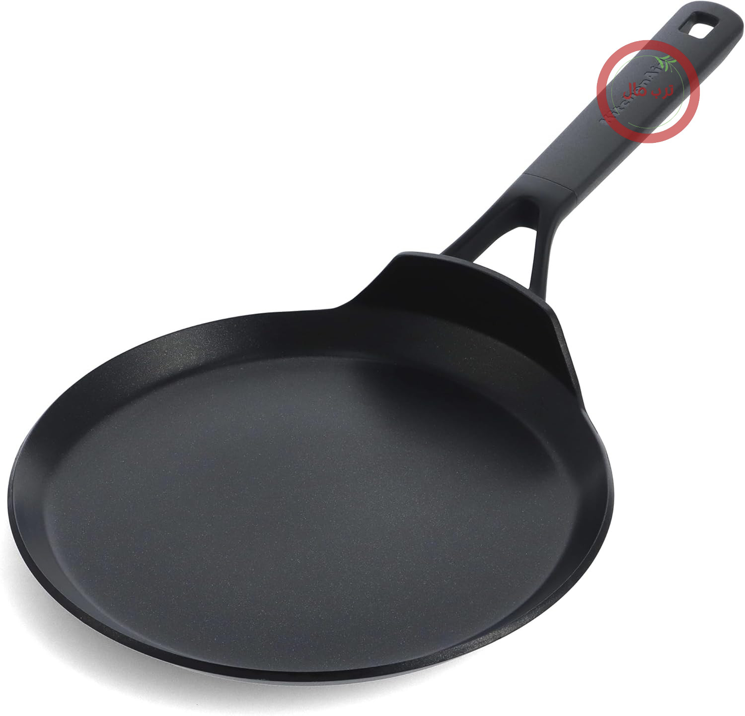 تابه پنکیک کلاسیک فورج شده KitchenAid، 24 سانتی‌متر، پوشش نچسب سرامیکی بدون PFAS، سازگار با القایی، قابل استفاده در فر تا دمای 160 درجه سانتیگراد، قابل شستشو در ماشین ظرفشویی، مشکی