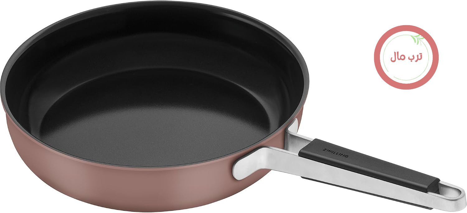 ماهیتابه ZWILLING Pure از جنس استیل ضد زنگ، سرامیک، روکش نچسب، 27.9 سانتی متر، صورتی