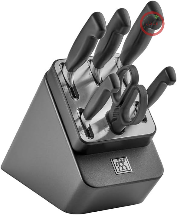 ست چاقو بلوکی زولینگ چوب زبان گنجشک 7 تکه ZWILLING FOUR STAR خود تیز شونده - 351487000