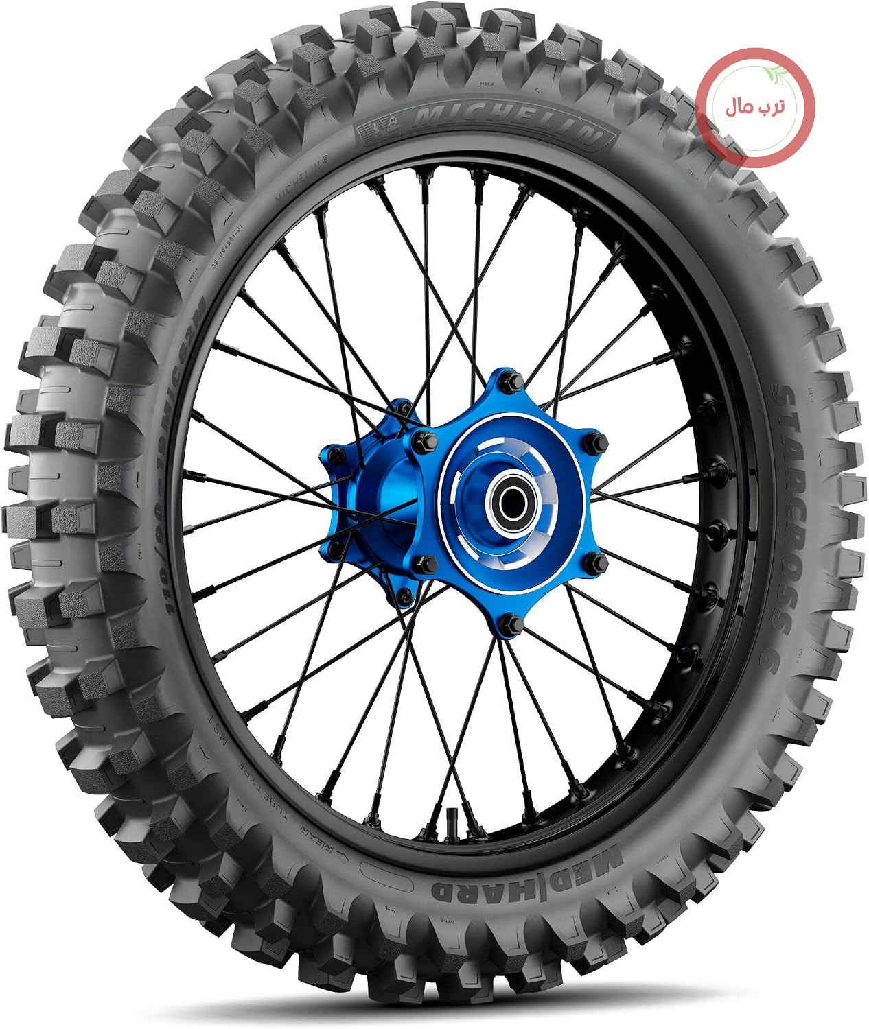 لاستیک جلو موتور سیکلت میشلن فرانسه Michelin Starcross 6 Medium Hard سایز 90/100-21 (57M)
