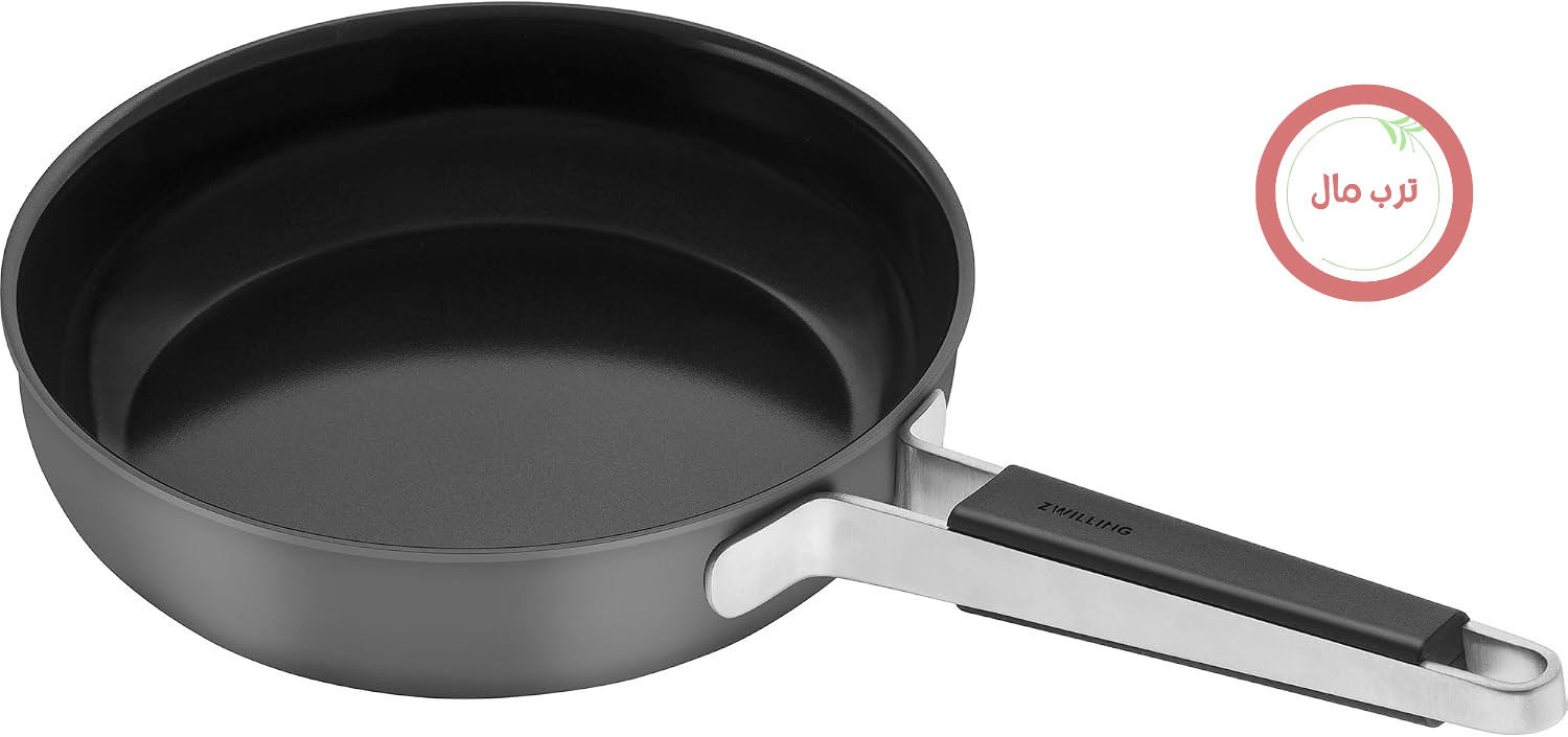 ماهیتابه ZWILLING Pure از جنس استیل ضد زنگ، سرامیک، روکش نچسب، 24.1 سانتی متر، خاکستری