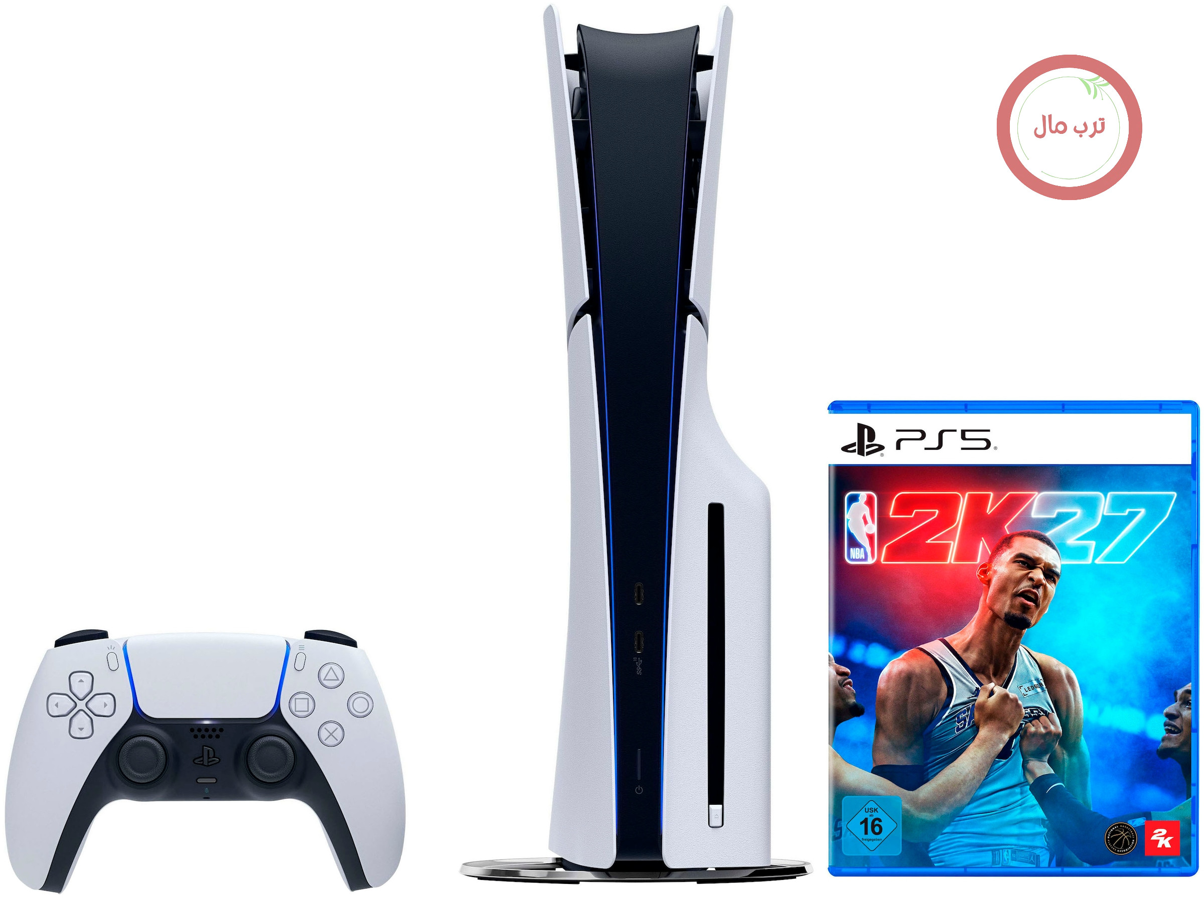نسخه دیسکی پلی‌استیشن ۵ (اسلیم) شامل NBA 2K27، یک ترابایت