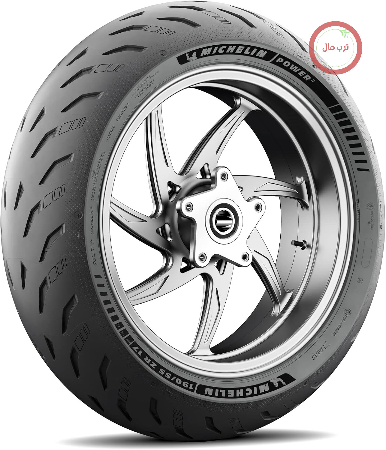 لاستیک عقب موتور سیکلت میشلن فرانسه Michelin Power 5 سایز 160/60 ZR17 (69W) عقب