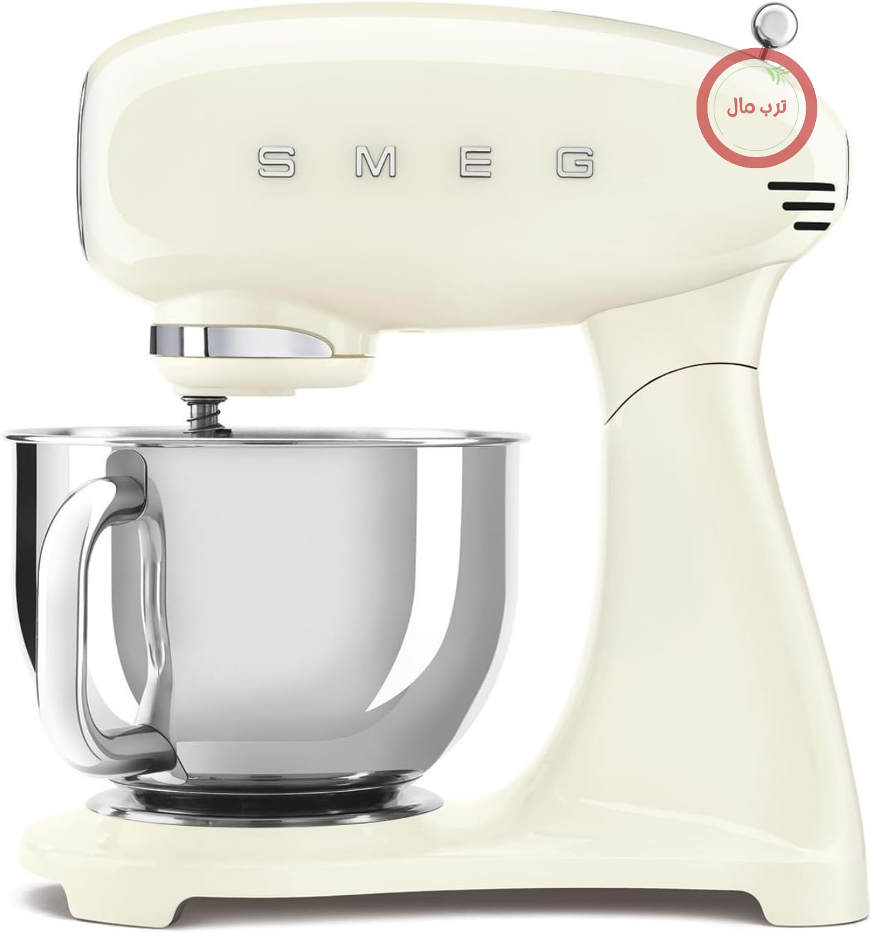 غذاساز کاسه‌ای اسمگ ایتالیا Smeg SMF03CREU کرم ۴.۸ لیتری