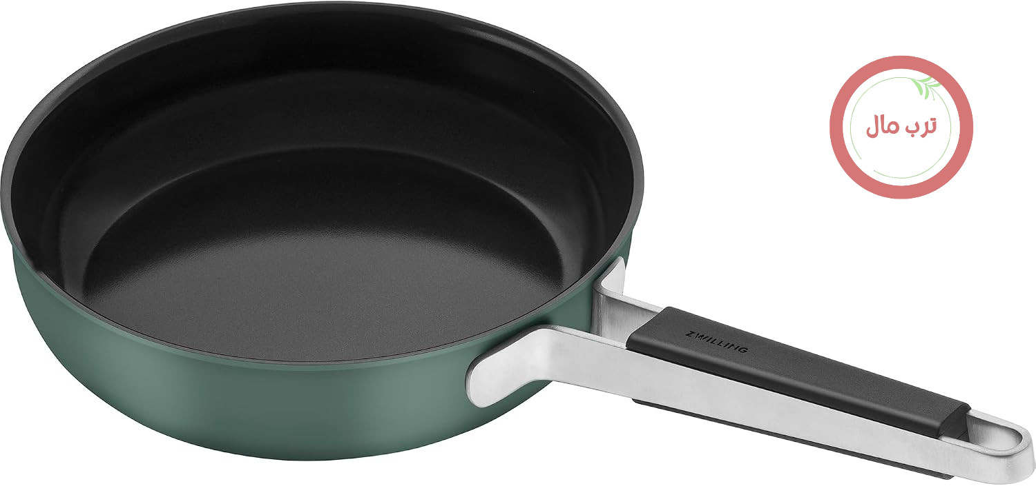 ماهیتابه ZWILLING Pure از جنس استیل ضد زنگ، سرامیک، روکش نچسب، 24.1 سانتی متر، سبز