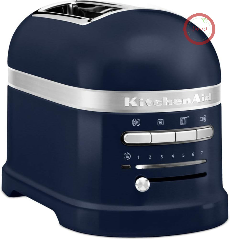 توستر دو تکه KitchenAid Artisan با مکانیزم آرام‌بند، آبی جوهری