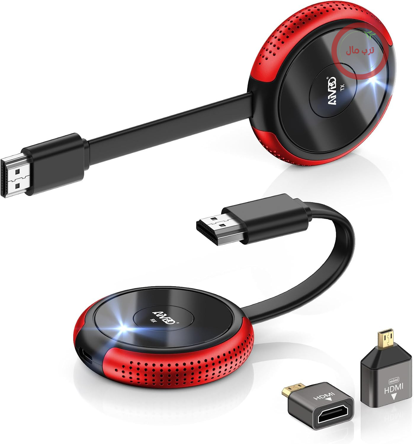 فرستنده و گیرنده بی‌سیم HDMI 4K/5.8G - فرستنده و گیرنده بی‌سیم HDMI با برد 165 فوت/50 متر از لپ‌تاپ/جعبه تلویزیون/USB-C/دوربین/کامپیوتر/PS5 به تلویزیون/پروژکتور/مانیتور